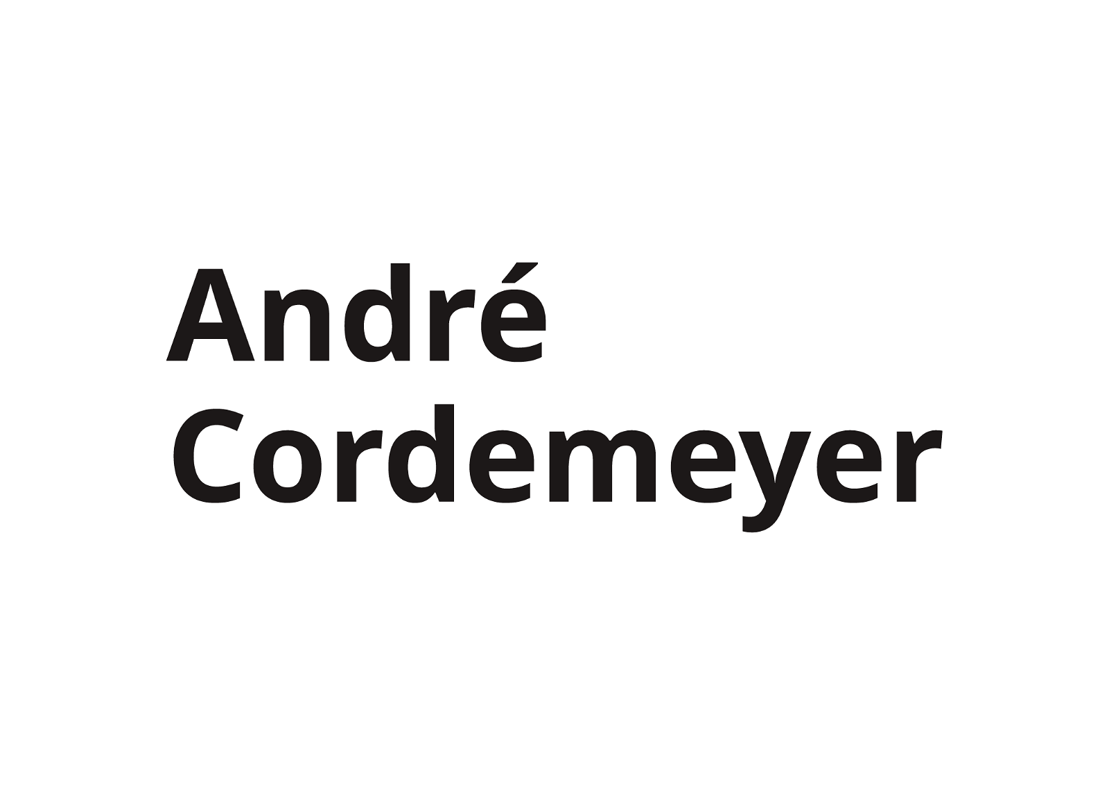 André Cordemeyer